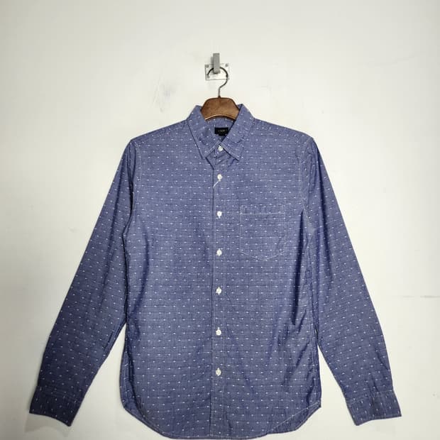 S 제이크루 블루 패턴 셔츠