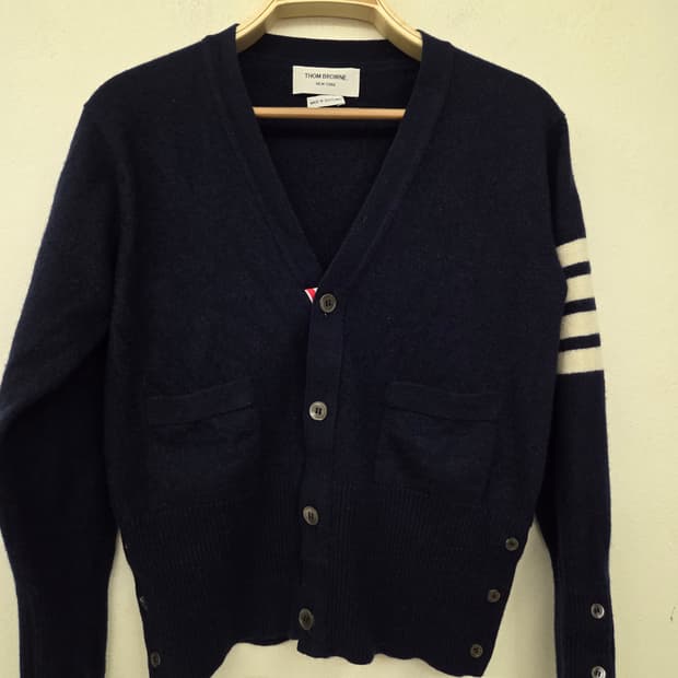 톰브라운 캐시미어100% 유니섹스 가디건