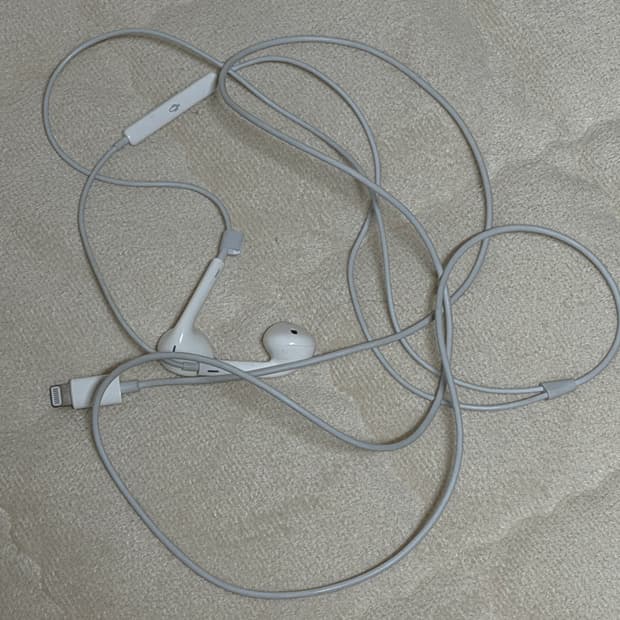 8핀 애플 라이트닝 줄 이어폰