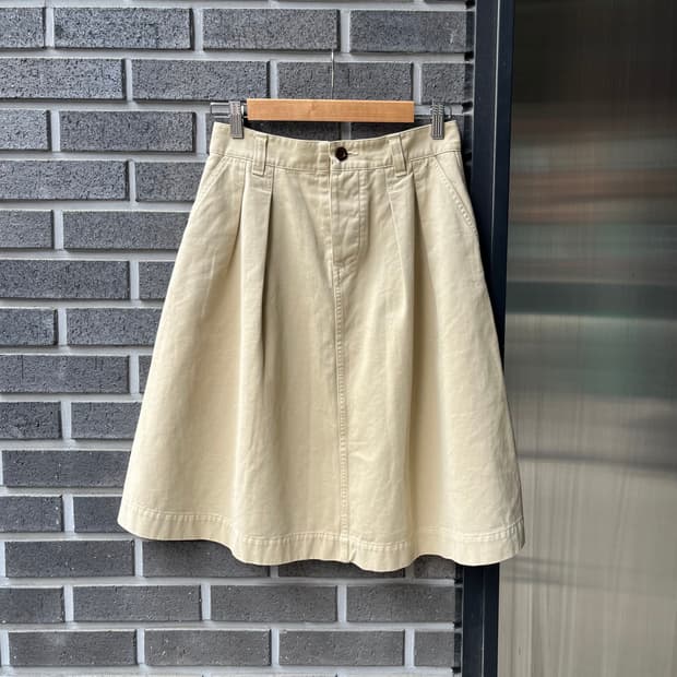 MHL마가렛호웰 코튼 스커트 베이지