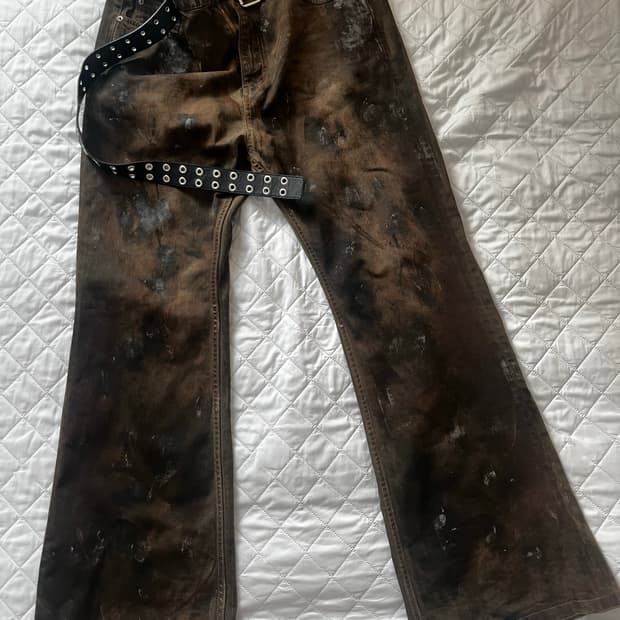 에모스탠스클럽 머드플레어진 2사이즈 팬츠