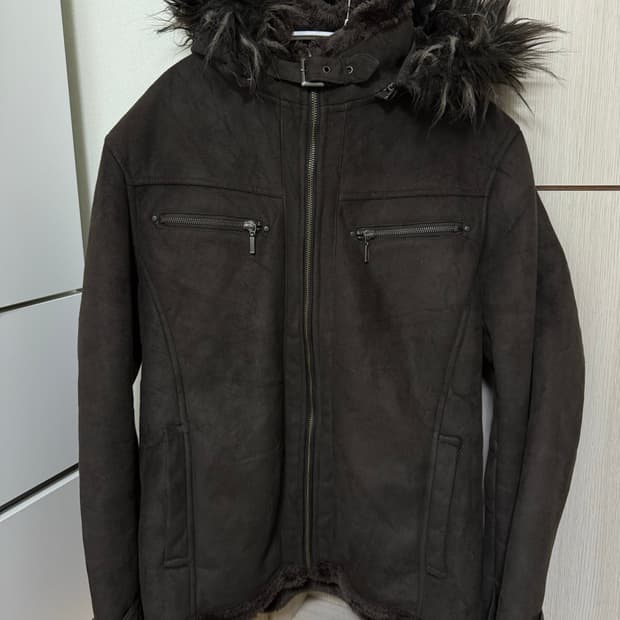 일본빈티지 후드 무스탕