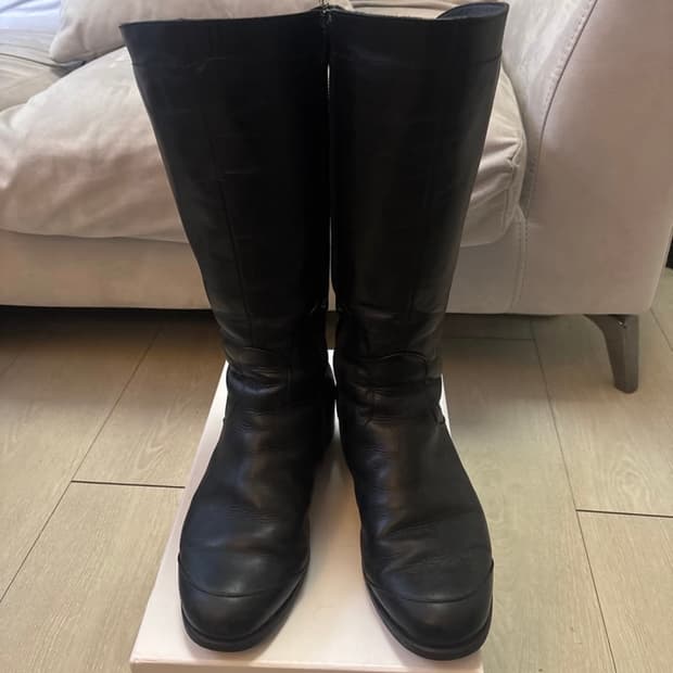 빈티지 레더부츠