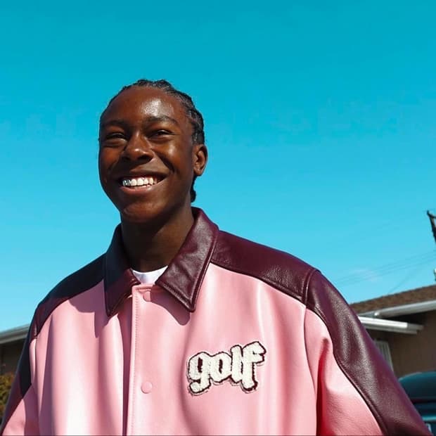 Golfwang leather jacket 골프왕 레더 자켓 바시티