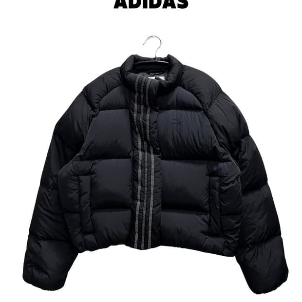 아디다스 쇼트 다운 자켓 블랙
