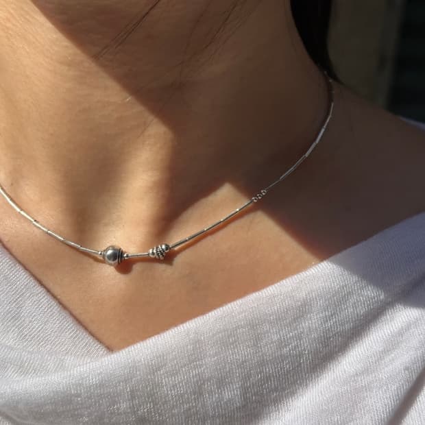 925 실버 초커 목걸이