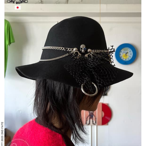 2000s Sex Pot ReVenGe Gothic Pedora Hat