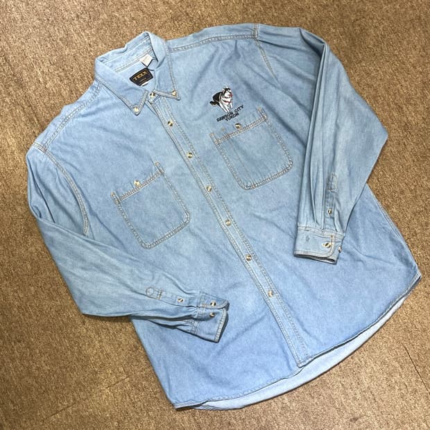 (XL) 아메리칸 빈티지 데님 셔츠
