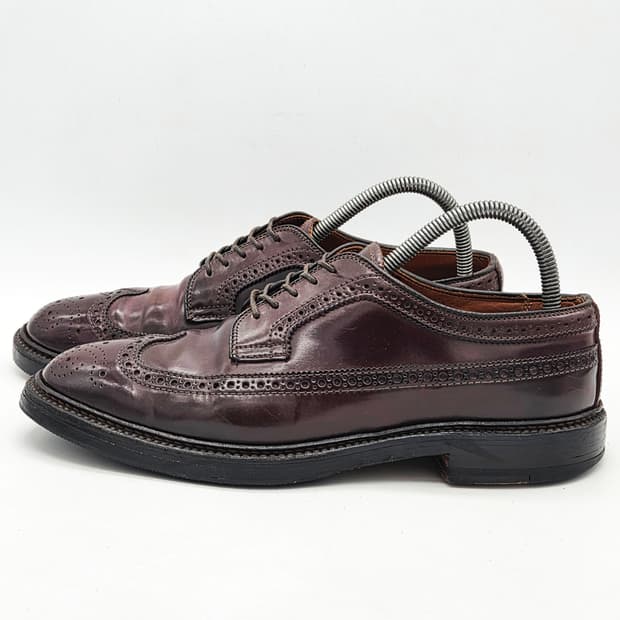 알든 alden 975 쉘 코도반 롱윙 버건디 (7 E)