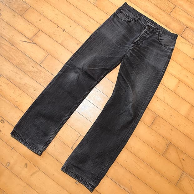 Levis 리바이스 90s 미국판 501 빈티지 그레이흑청 팬츠 33-4