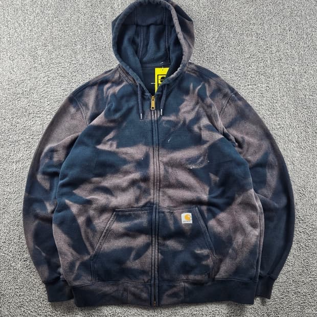 칼하트 다잉 워시드 커스텀 스웻 후드 집업 ( XL ) / 10691