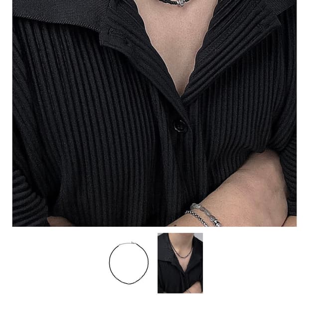 악시스튜디오 비즈목걸이