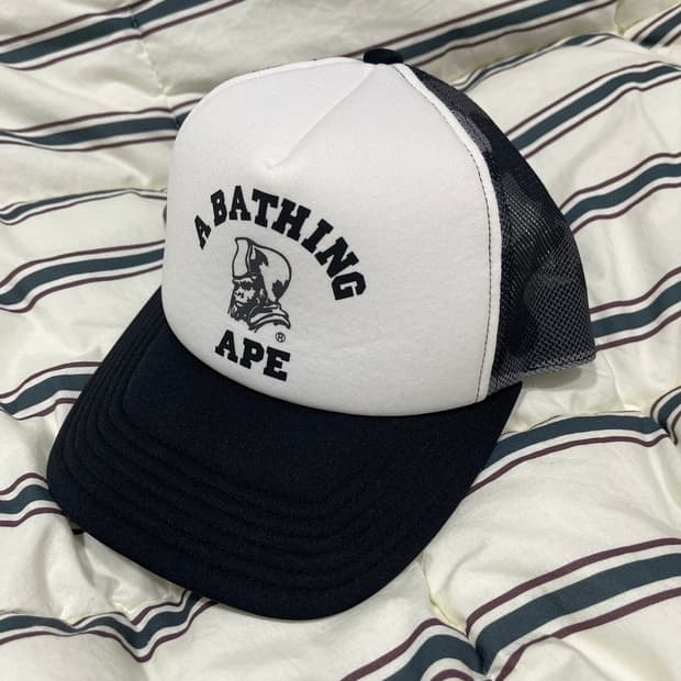 베이프 컬러 카모 제너럴 메쉬캡