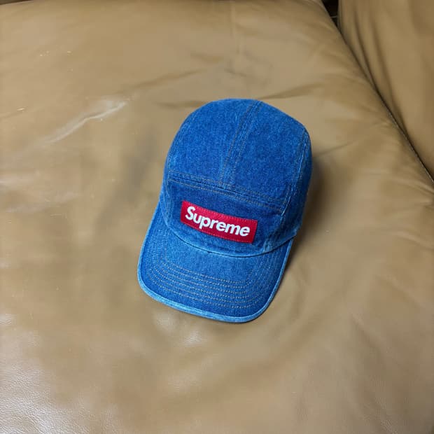 Supreme 슈프림 22fw 워시드 데님 캠프캡 모자 (Denim)