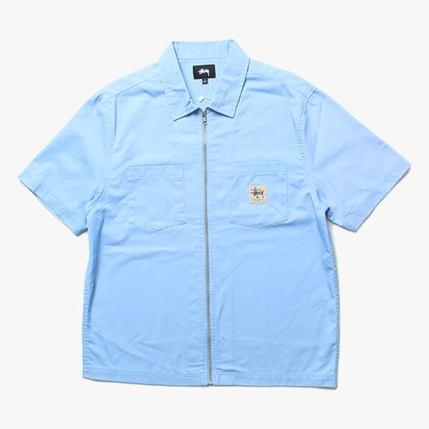  STUSSY "Blue Half Shirts"