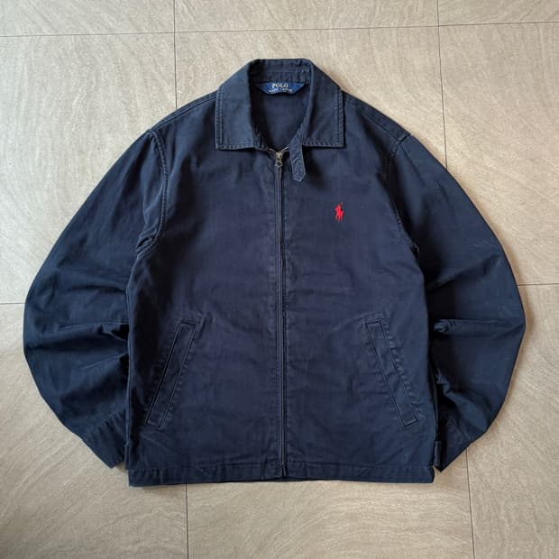 폴로 최신 라벨 네이비 스윙톱 자켓