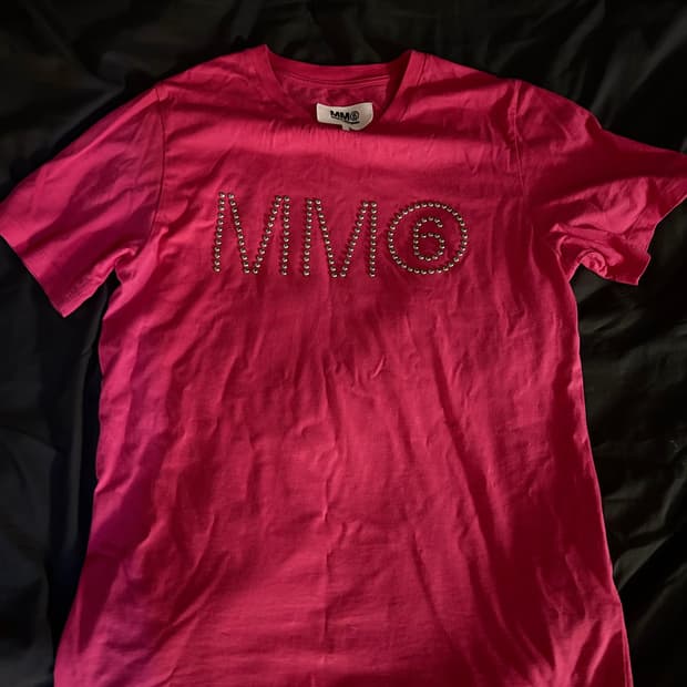 MM6 Silver Stud Pink Color T-Shirt