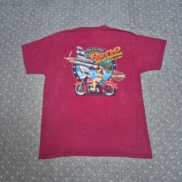 [XL] 할리데이비슨 핀업걸 티셔츠 -348