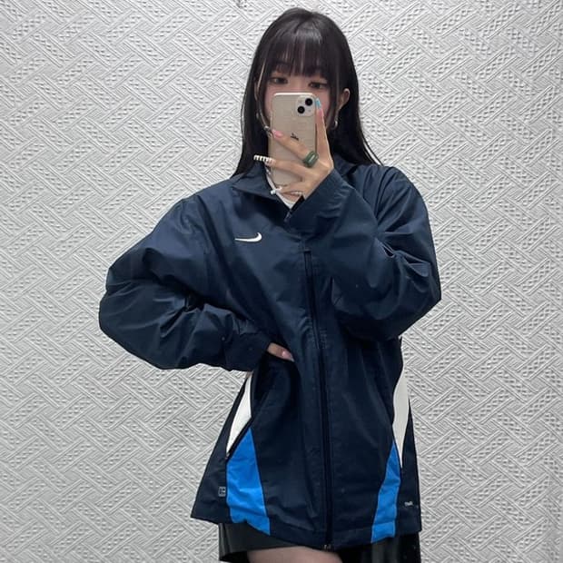 나이키 빈티지 올드스쿨 00's 스포티 바람막이 자켓 L C12947