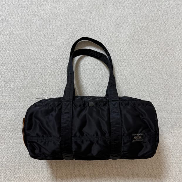 (미사용급) PORTER 포터 탱커 더플백 L 블랙 보스턴백