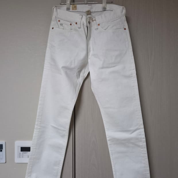 더블알엘 RRL 화이트 에크루 팬츠