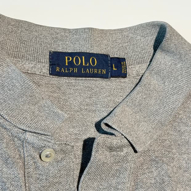 폴로 랄프로렌 카라티 반팔 회색 남성 L