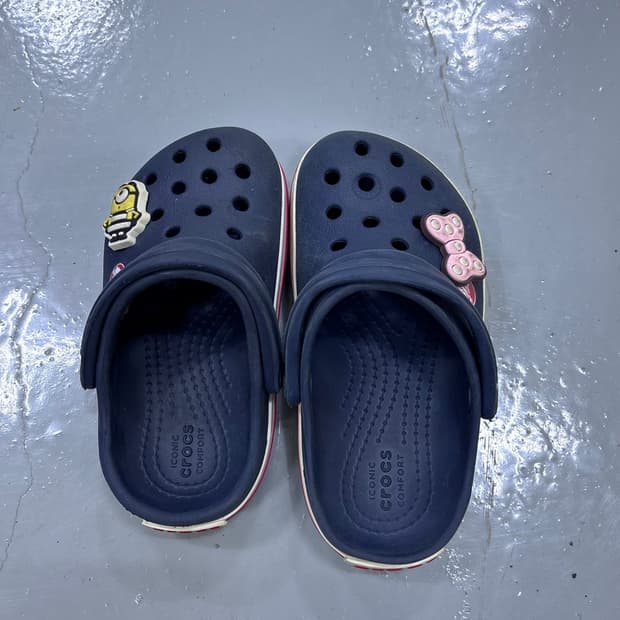 실측확인 크록스 키즈 클로그 샌들 0331E