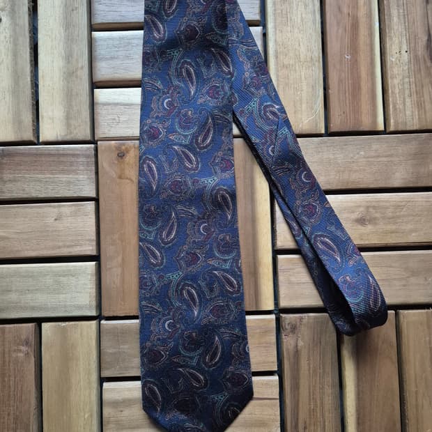 jpress 제이프레스 페이즐리 실크 넥타이