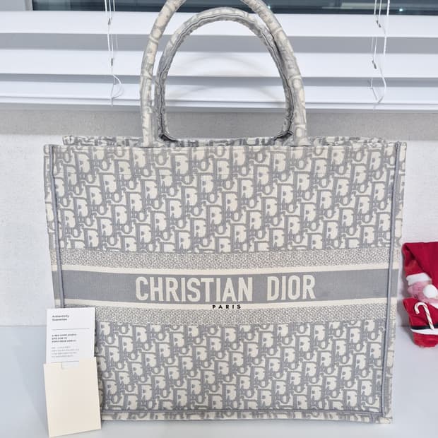 새상품급 디올 오블리크 북토트백 라지 [번x케어 인증]