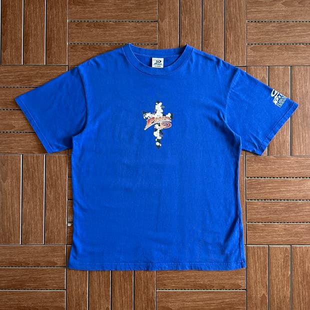 00’s Piko logo printing cotton 1/2 tee