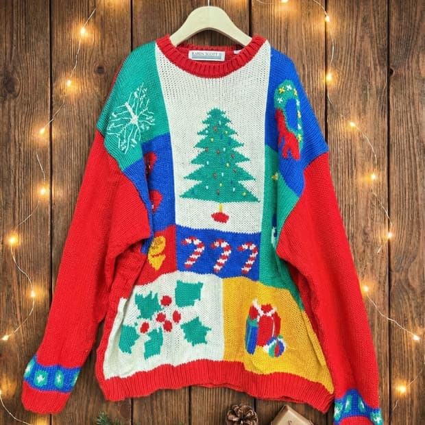  Karen Scott의 빈티지 크리스마스 니트