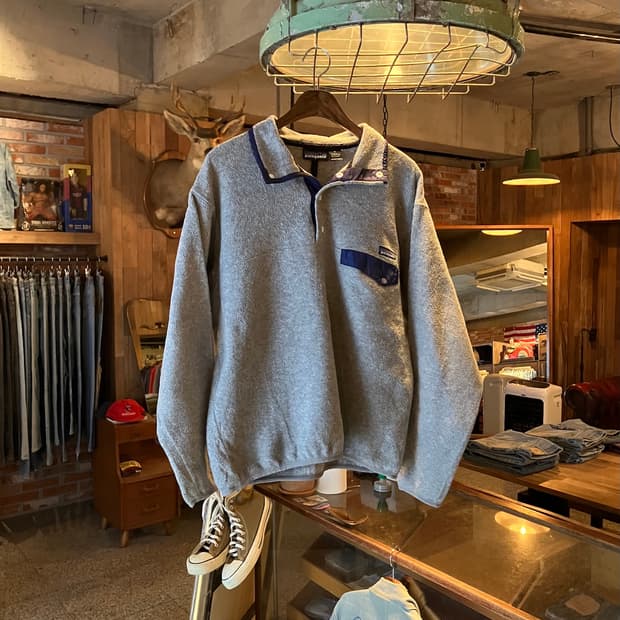 빈티지 파나고니아 신칠라 플리스 스냅티