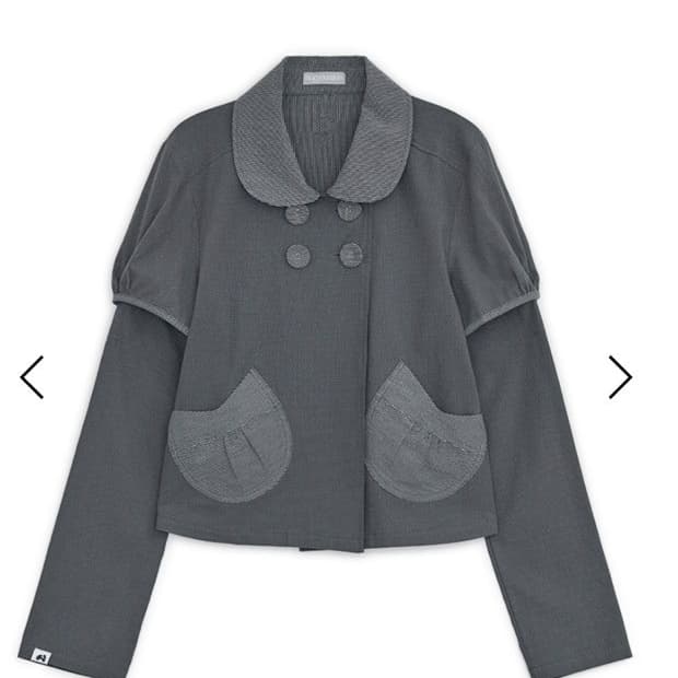 허그유어스킨 디테쳐블 라운드 자켓