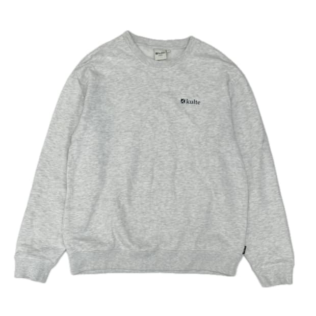 Kult 프린팅 베이직 오버핏 Y2K 백멜란지 남성 맨투맨 