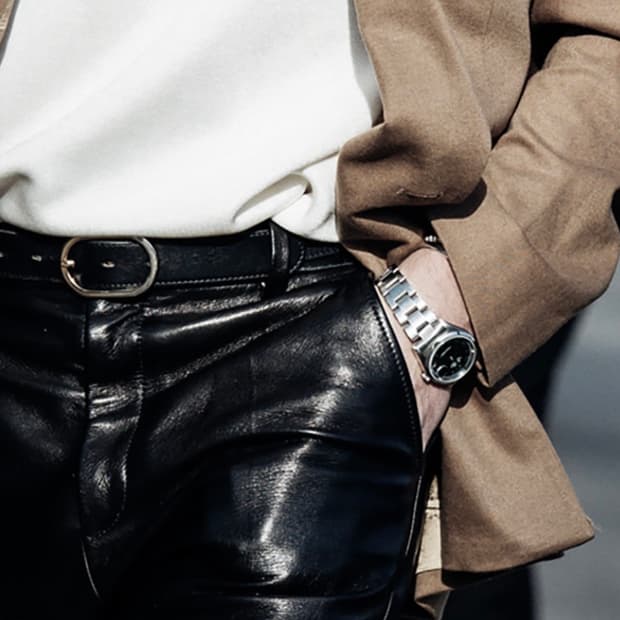 [Unisex] 렉탱글 링 버클 가죽벨트