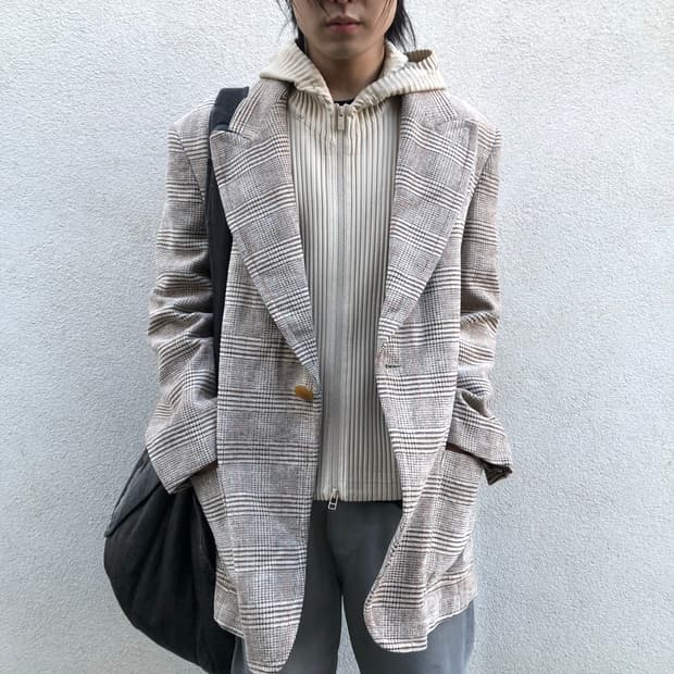 비비안웨스트우드 오버 체크 블레이저