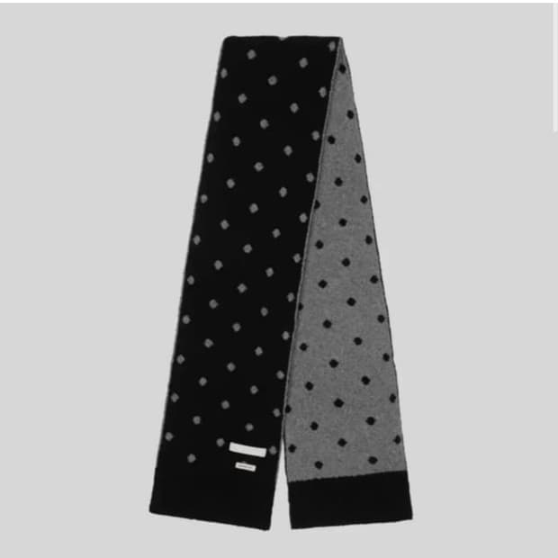 오헤시오 도트 땡땡이 머플러 목도리