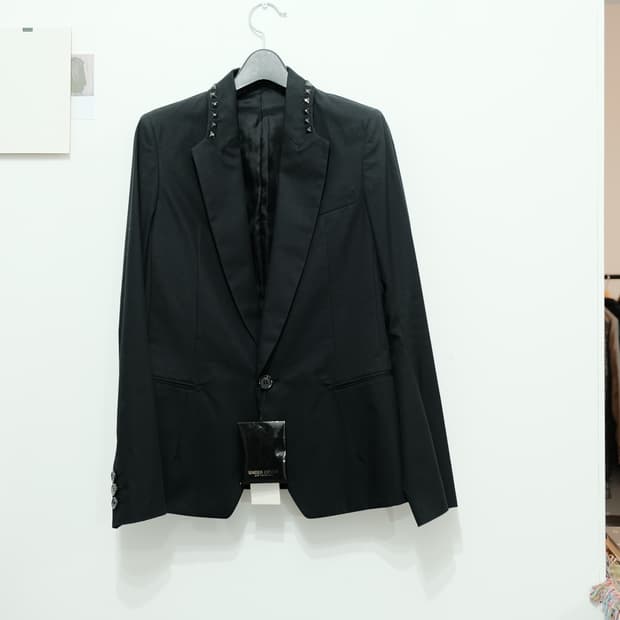 06 SS Undercover "T" studded blazer