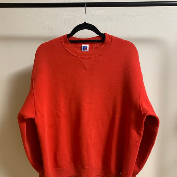 빈티지 90s USA 러셀 레드 스웻셔츠