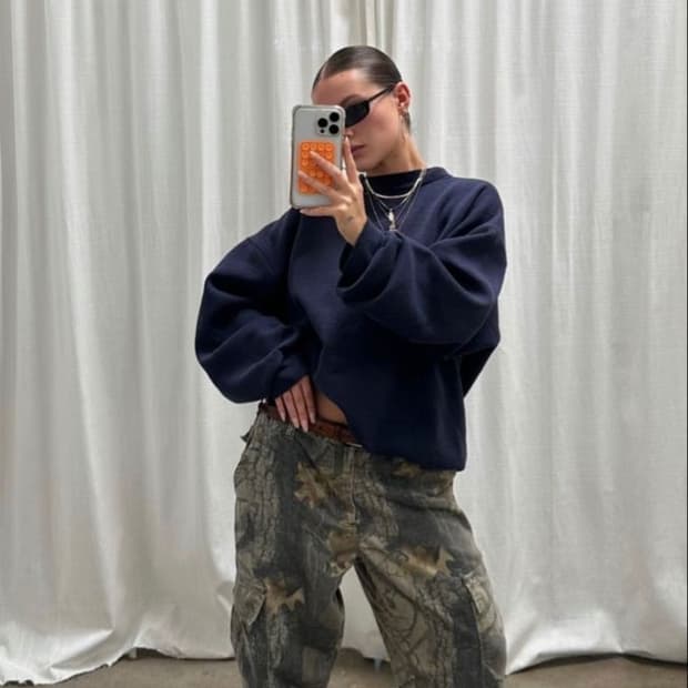 빈티지 트리카모 팬츠 34-36