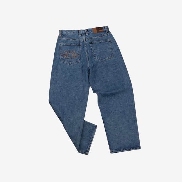 Essential Relaxed Denim Pants (Blue)