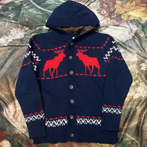 아베크롬비 빈티지 코위찬후드퍼자켓 L