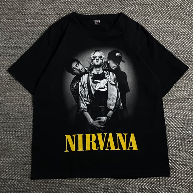빈티지 너바나 락 밴드 티셔츠o 4497