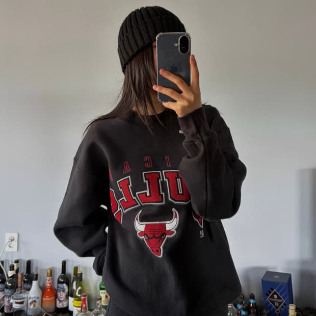 [M]PRO Layer 90s USA 시카고 불스 50/50 기모 맨투맨