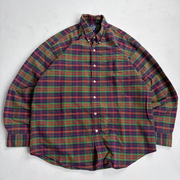 90s Gap Plaid Button Up Shirt
