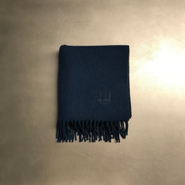 던힐 머플러 네이비