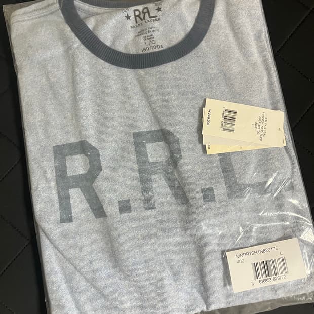 RRL 로고 저지 링거티 더블알엘 25FW
