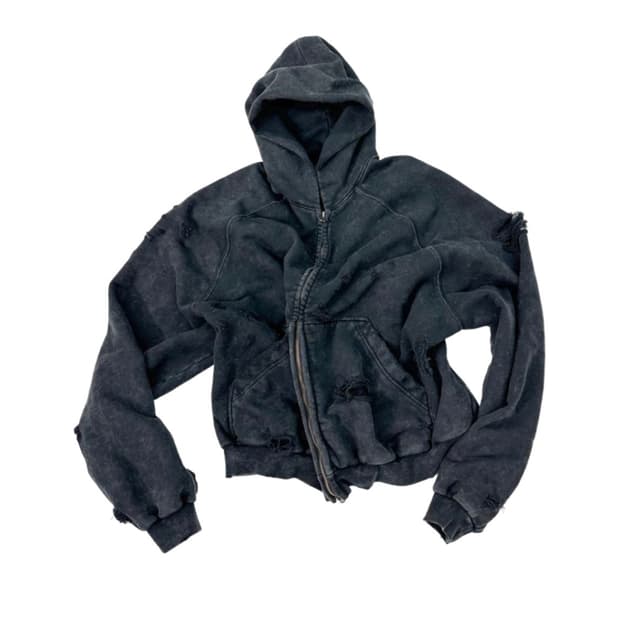 논노드 신세계 디스 집업 워시드 블랙 2사이즈