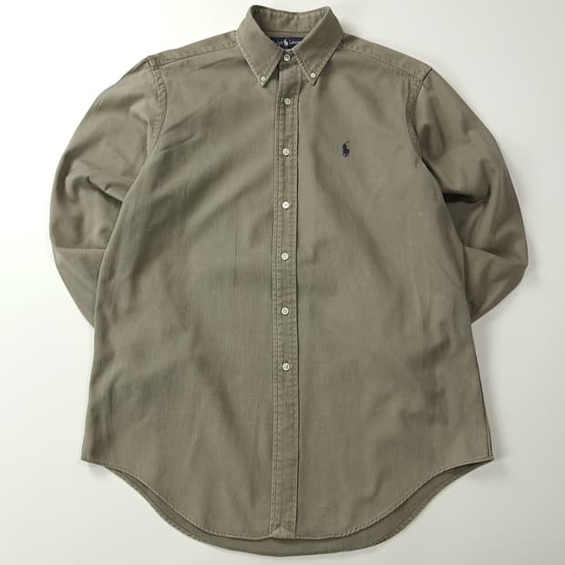 CK466 M 폴로 90s 싱가포르판 그레이지카키 셔츠 남방