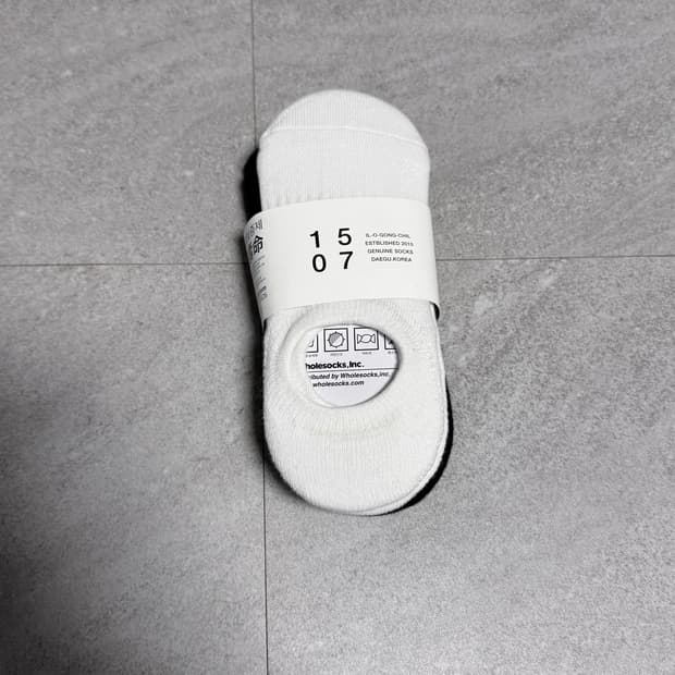 [OS] 1507 일오공칠 페이크 삭스 덧신 블랙,화이트 4켤레